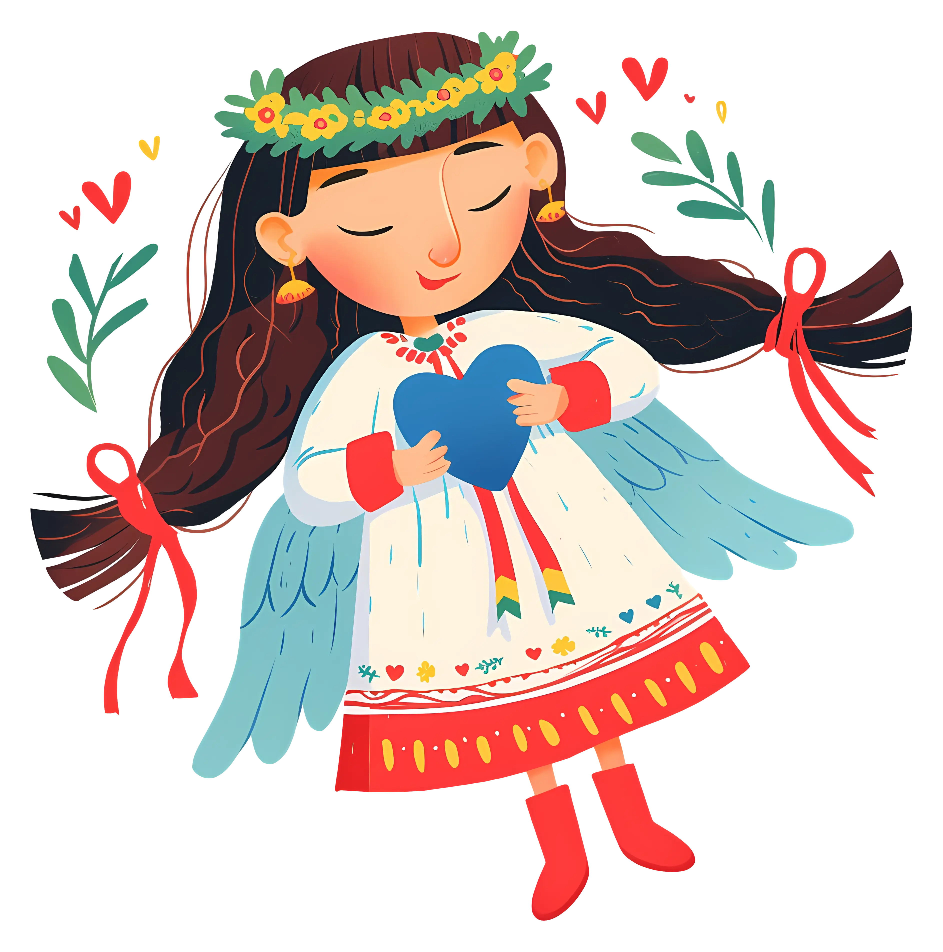 Angel Girl with Heart