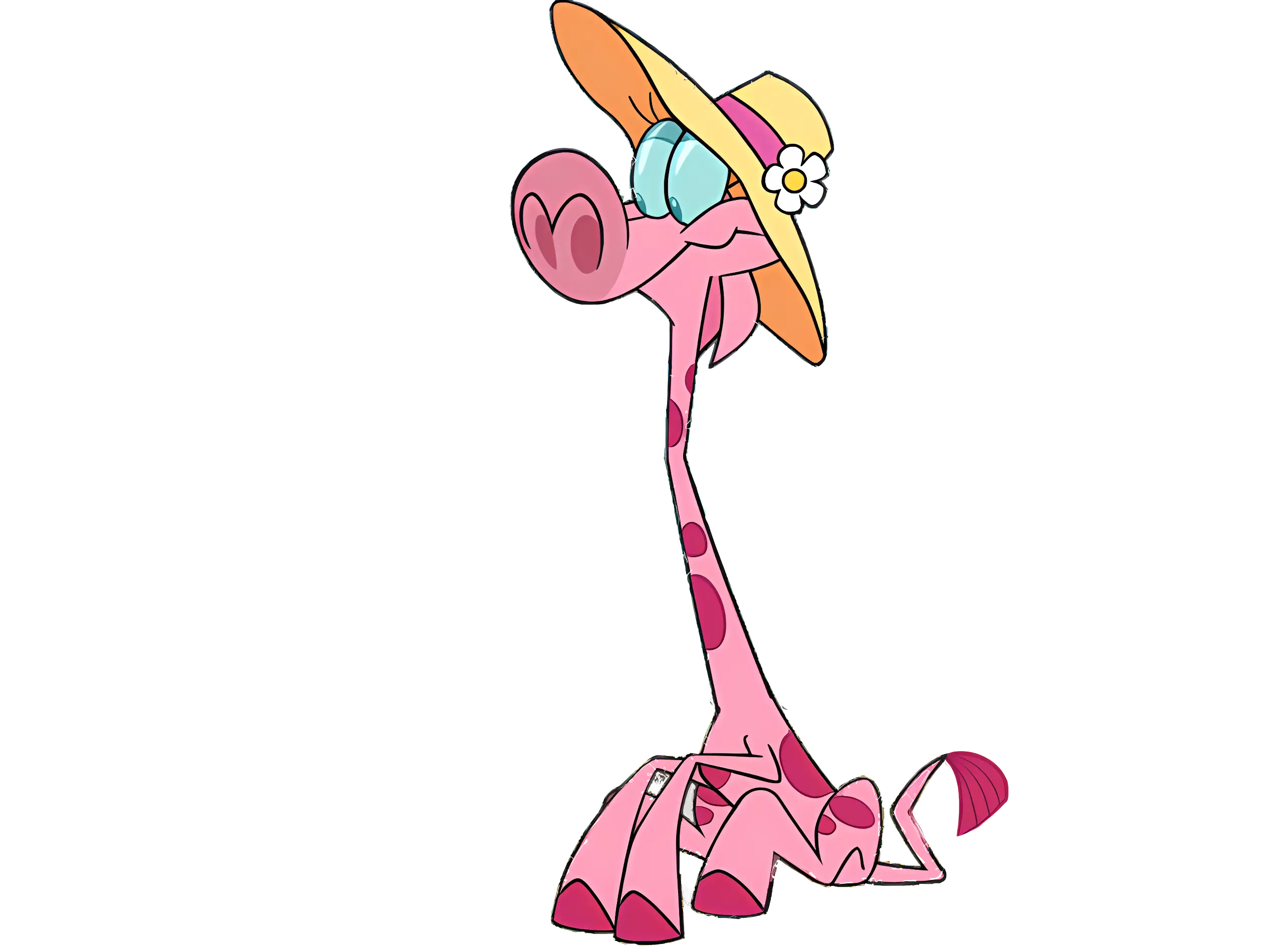 Cartoon Giraffe with Hat