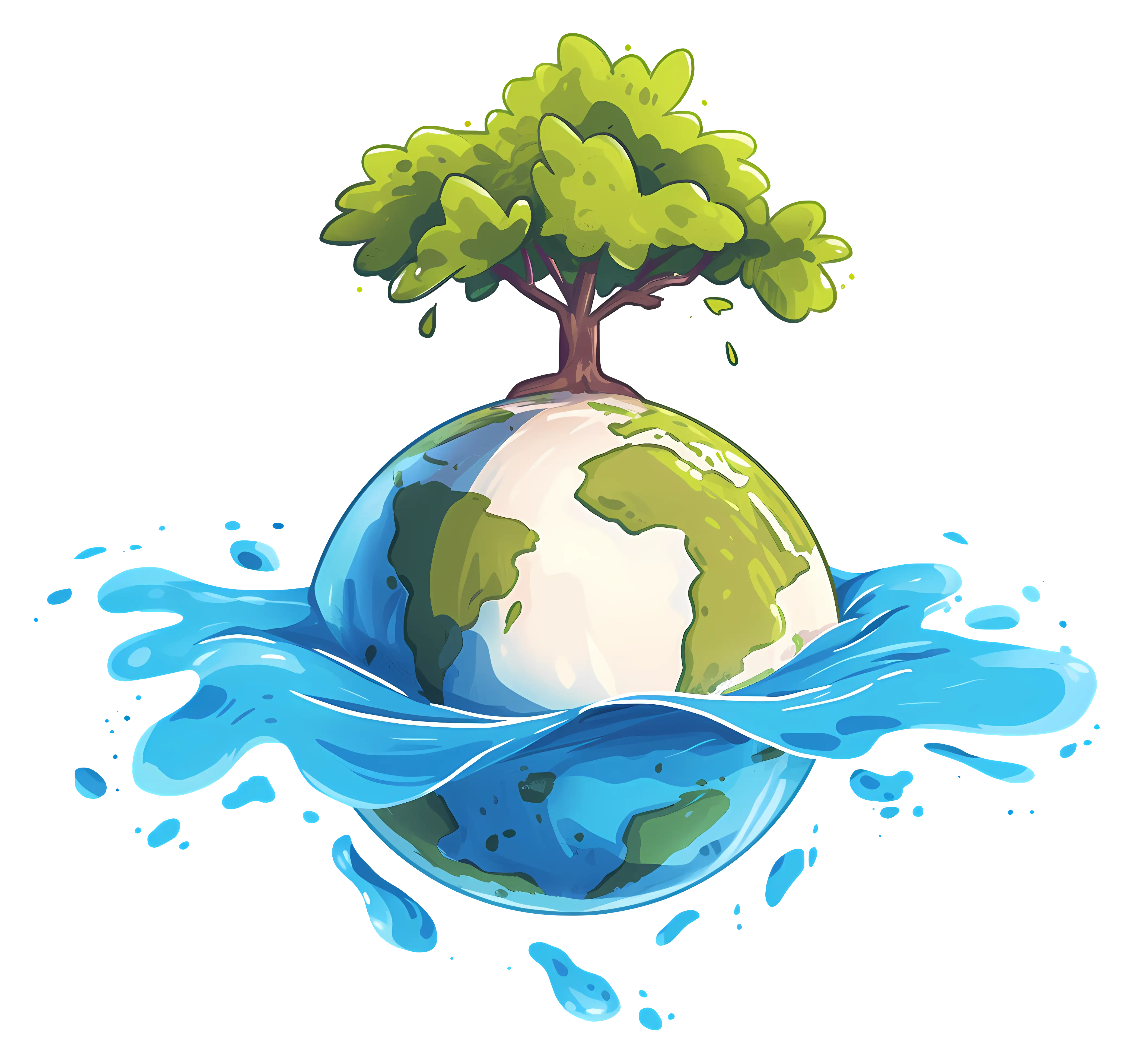 Melting Earth Illustration