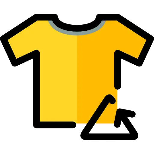 Yellow T-Shirt Minimal Icon Illustration