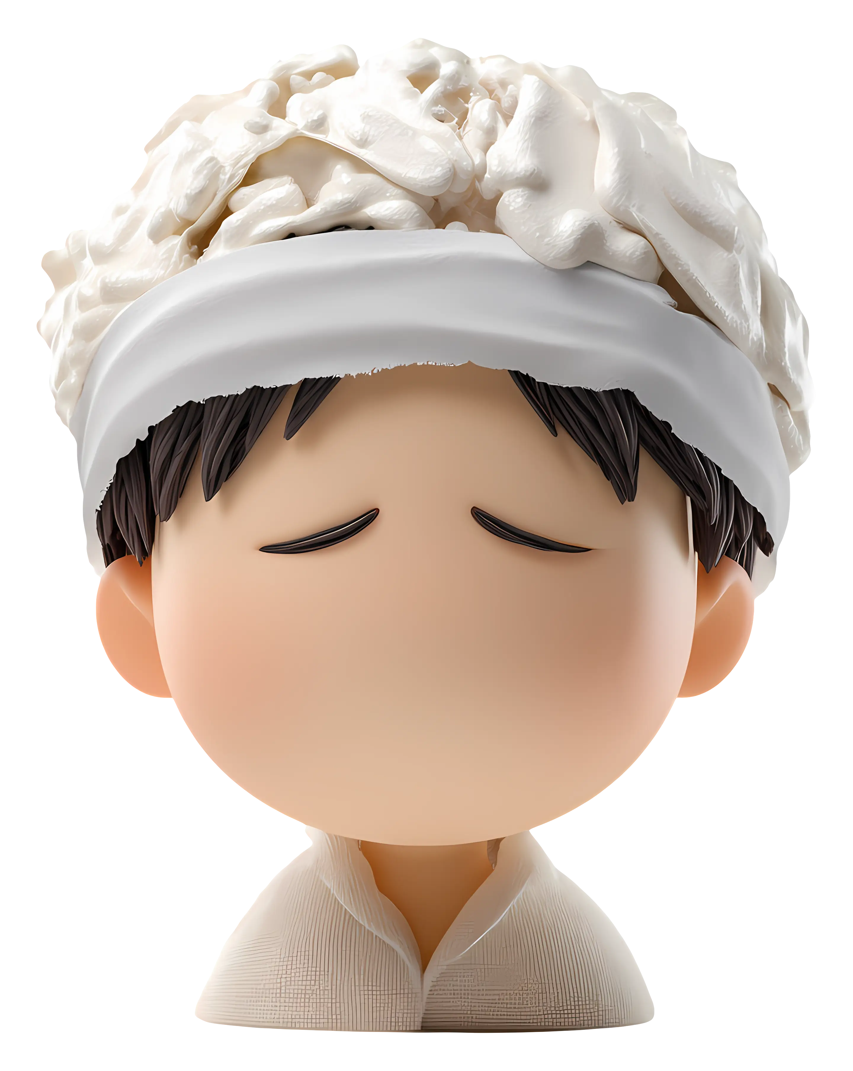 Cartoon Character with White Hat