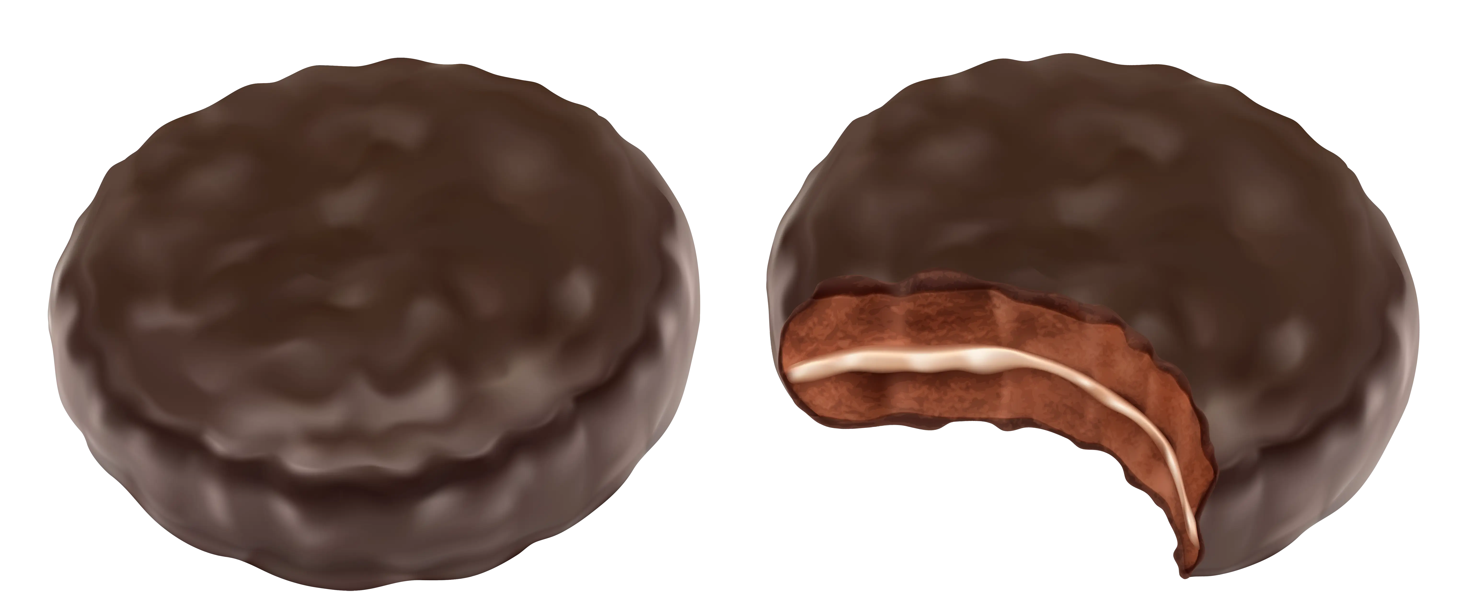 Chocolate Cookies with Cream Filling