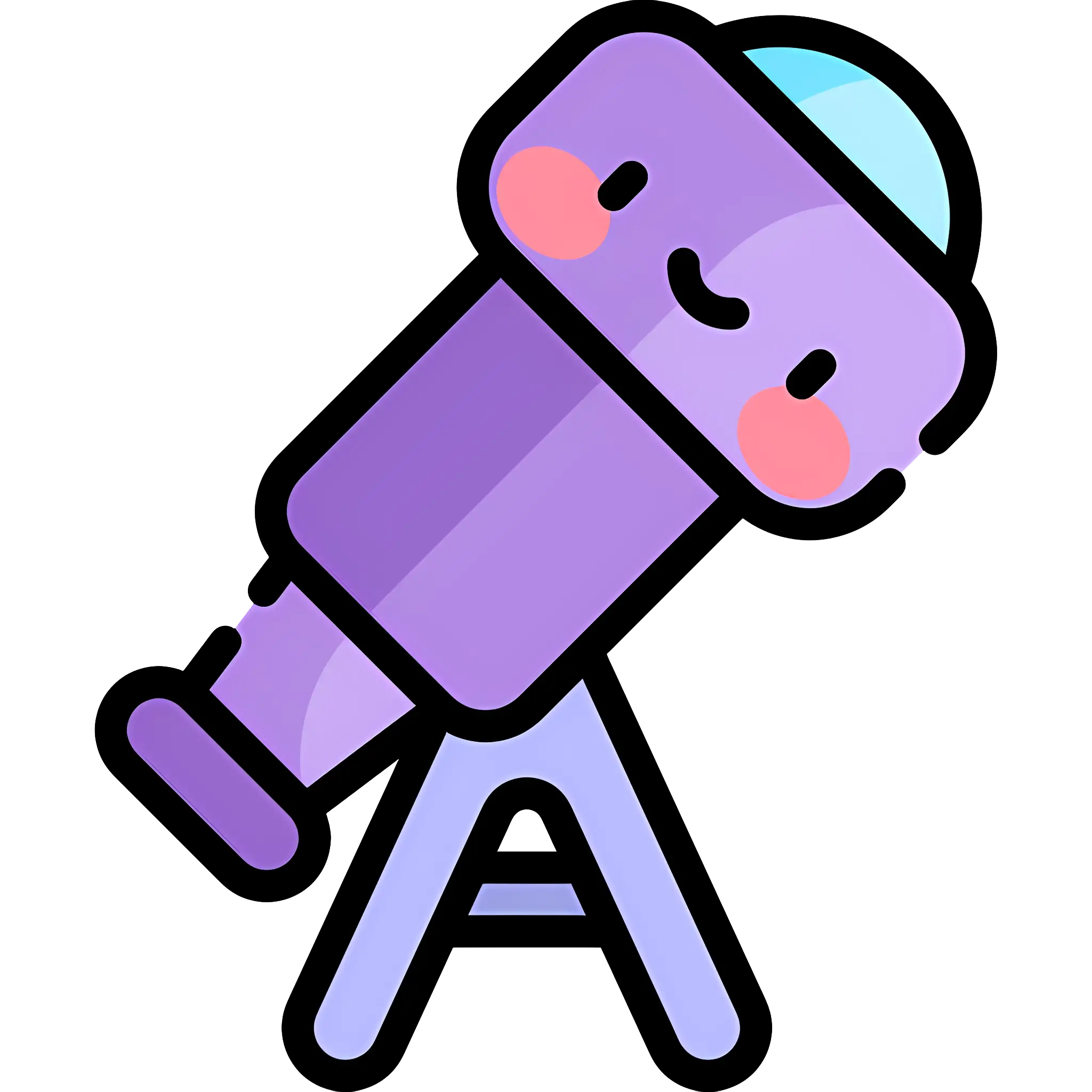 Cute Purple Telescope