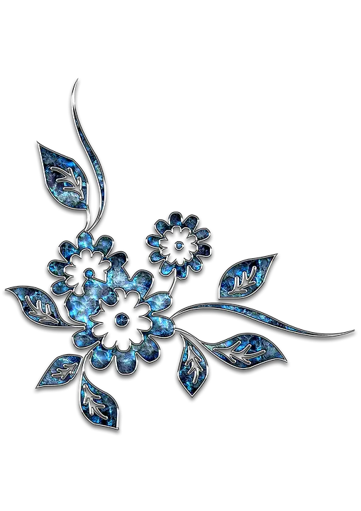 Blue Floral Design