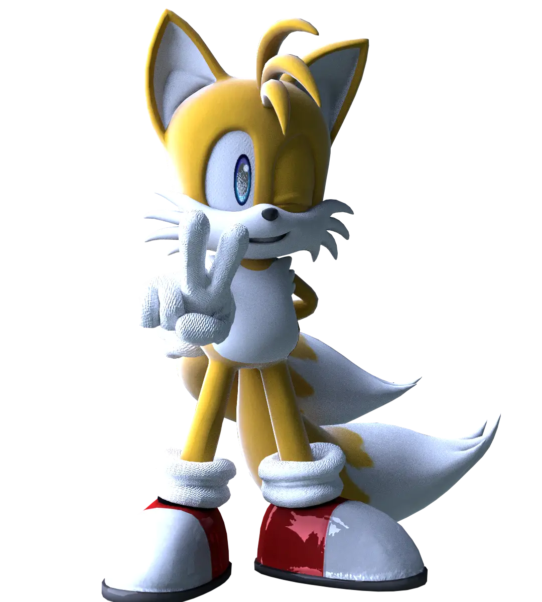 Cartoon Yellow Fox Character Illustration