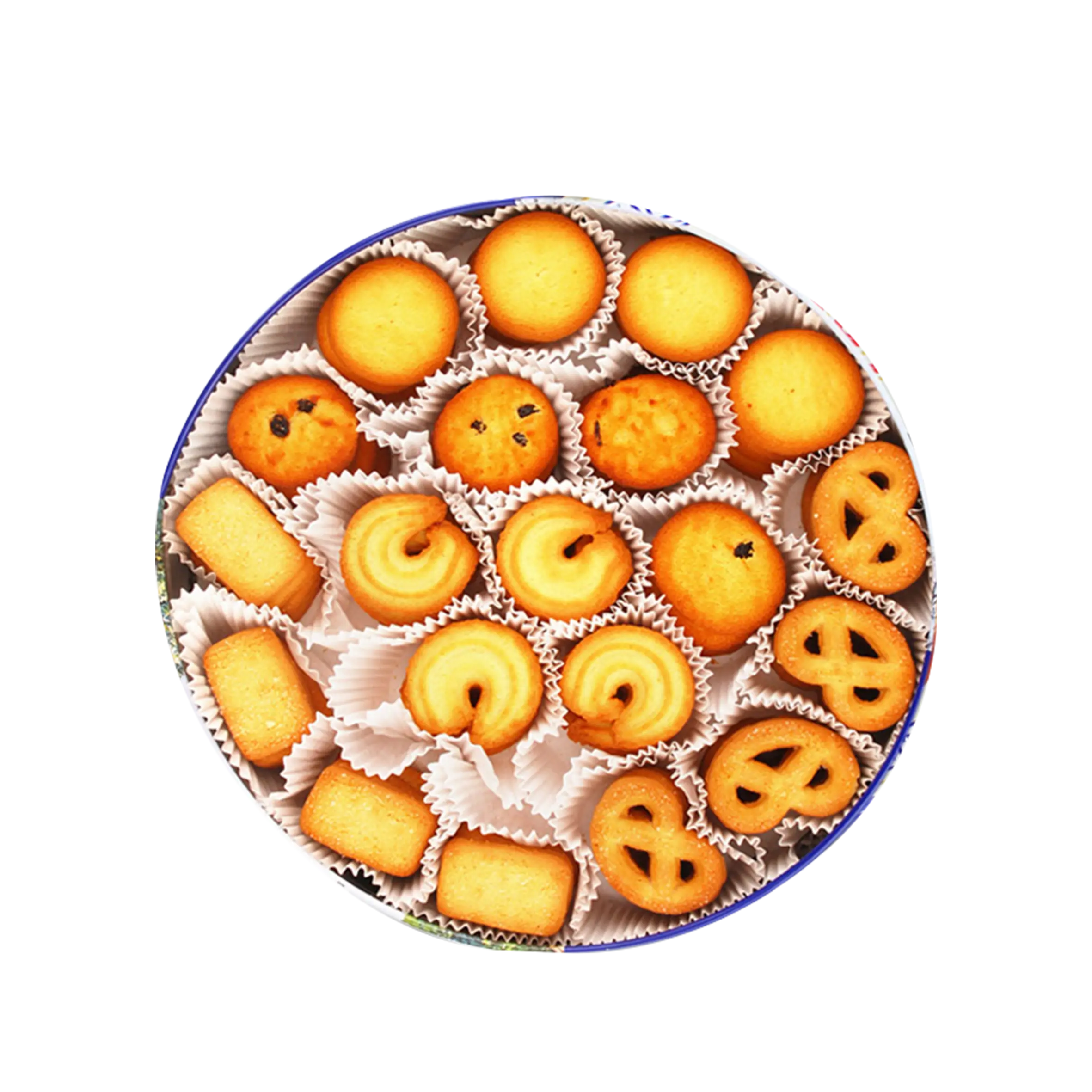 Assorted Cookies in a Tin