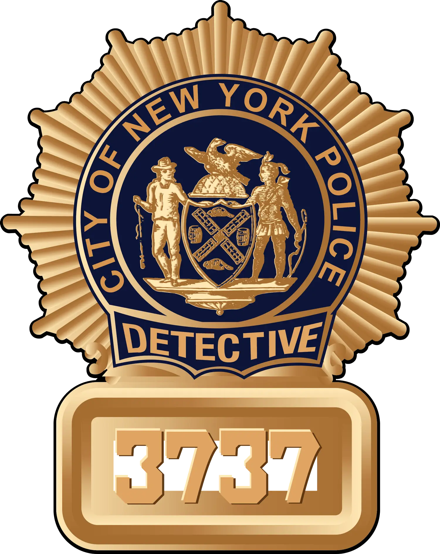 Official NYPD Detective Badge