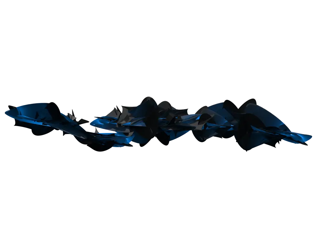 Abstract Black Wave Design