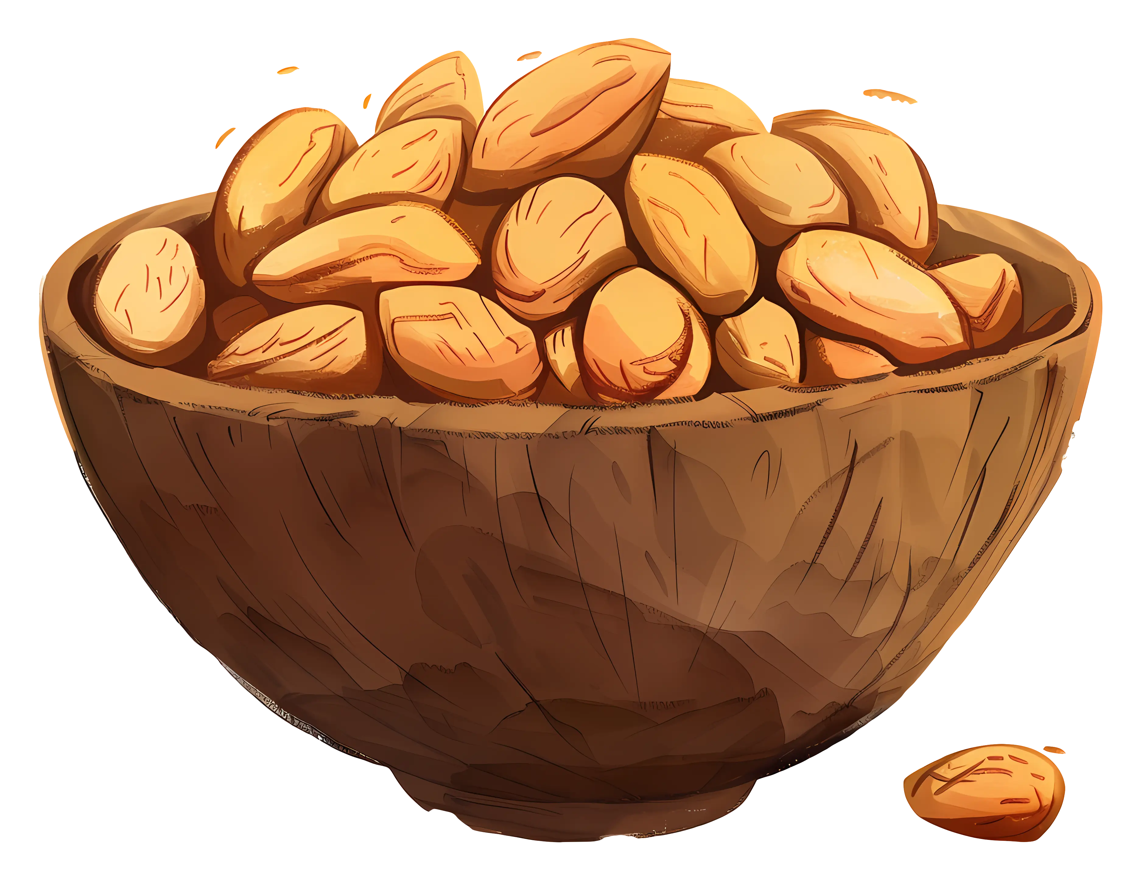 Bowl of Peanuts Illustration