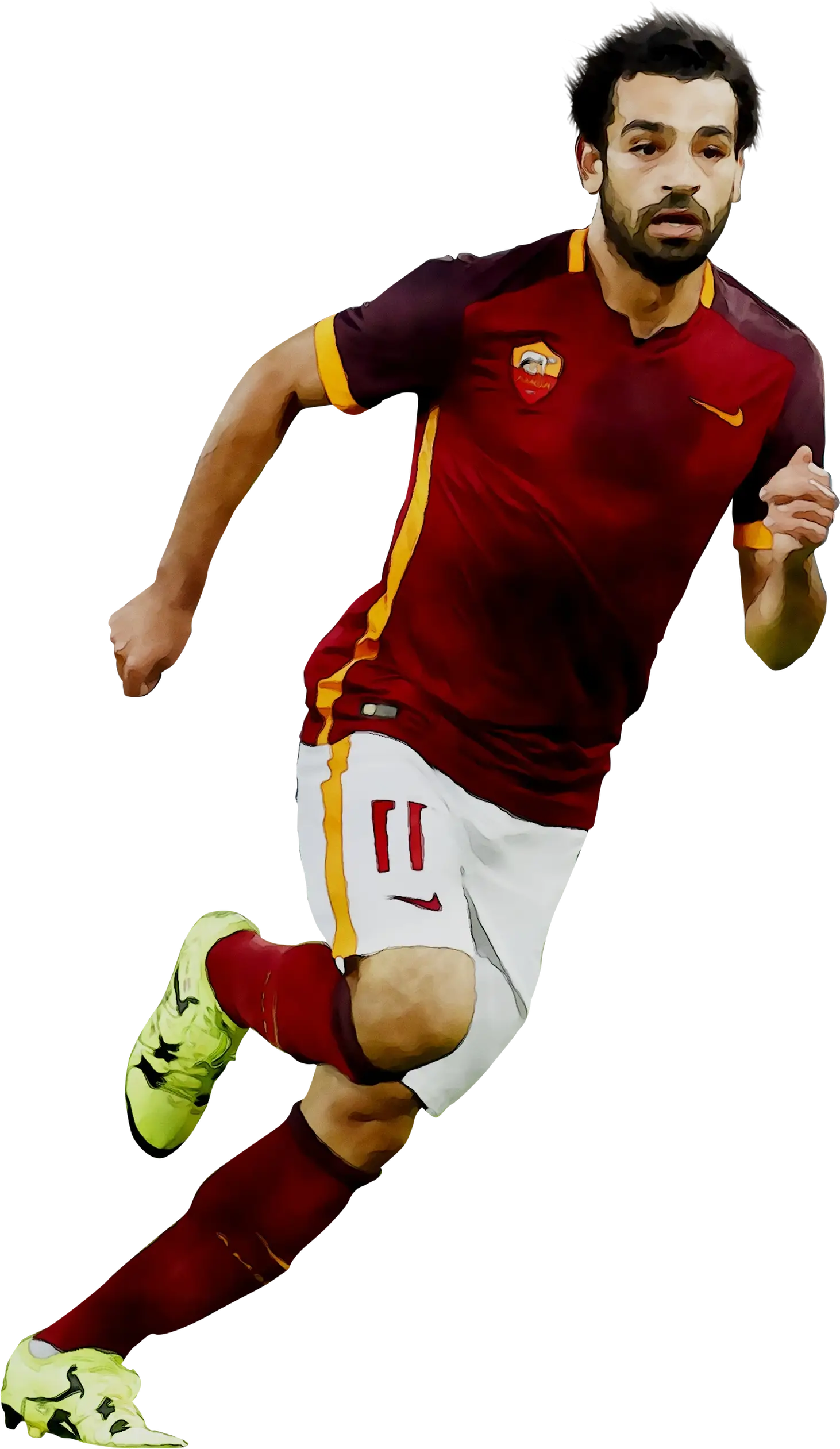 Soccer Player Running in a Game