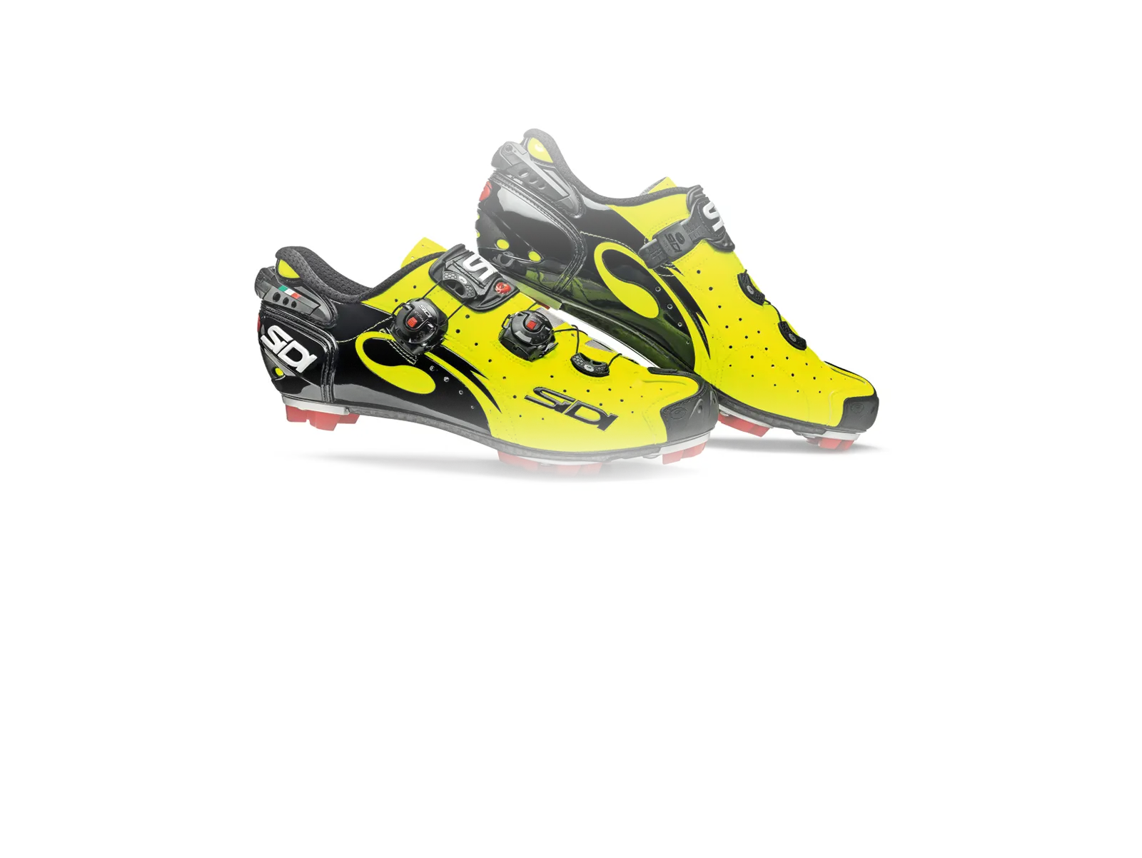 Yellow and Black Cycling Shoes for Sports Enthusiasts