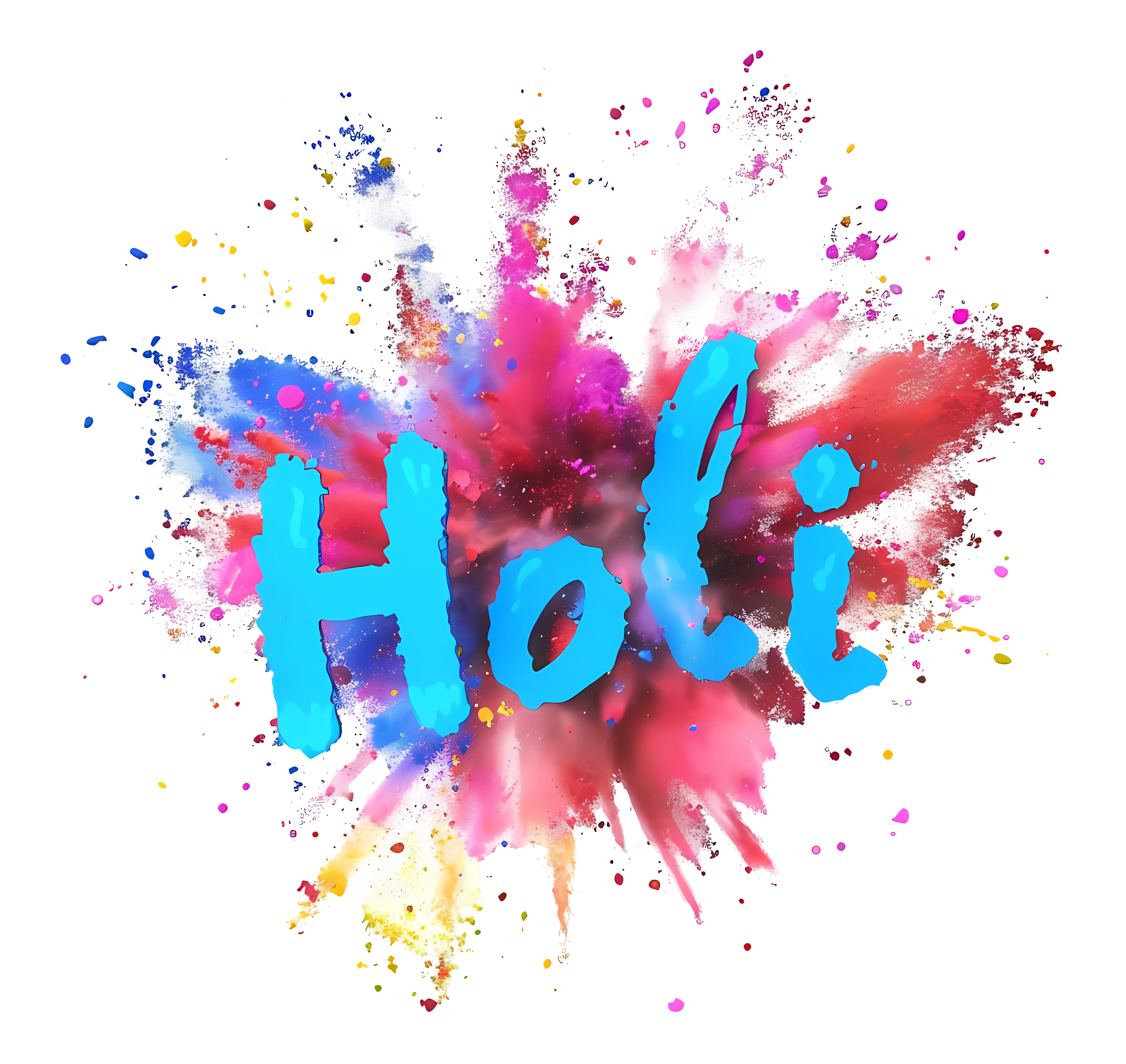 Vibrant Holi Festival Colors