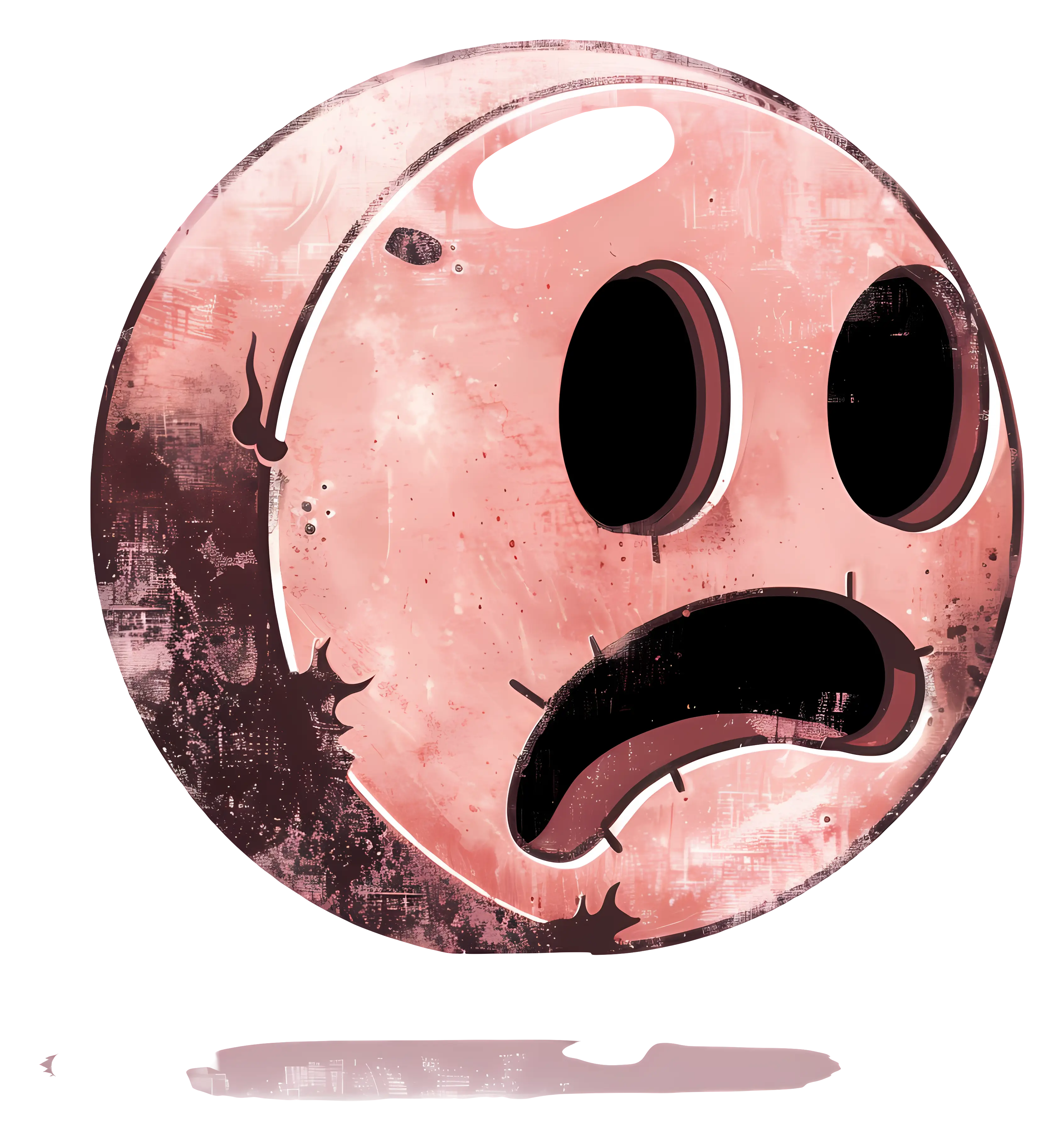 Sad Face Emoticon Illustration