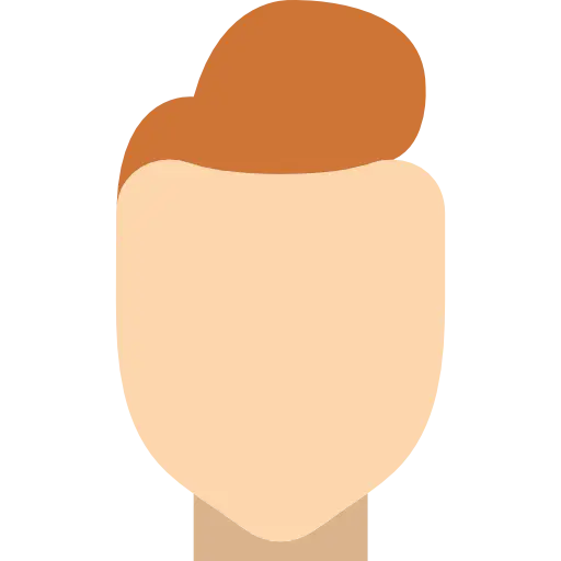 Silhouette Graphic with Orange Hair