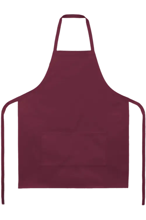 Burgundy Apron for Cooking and Kitchen Use