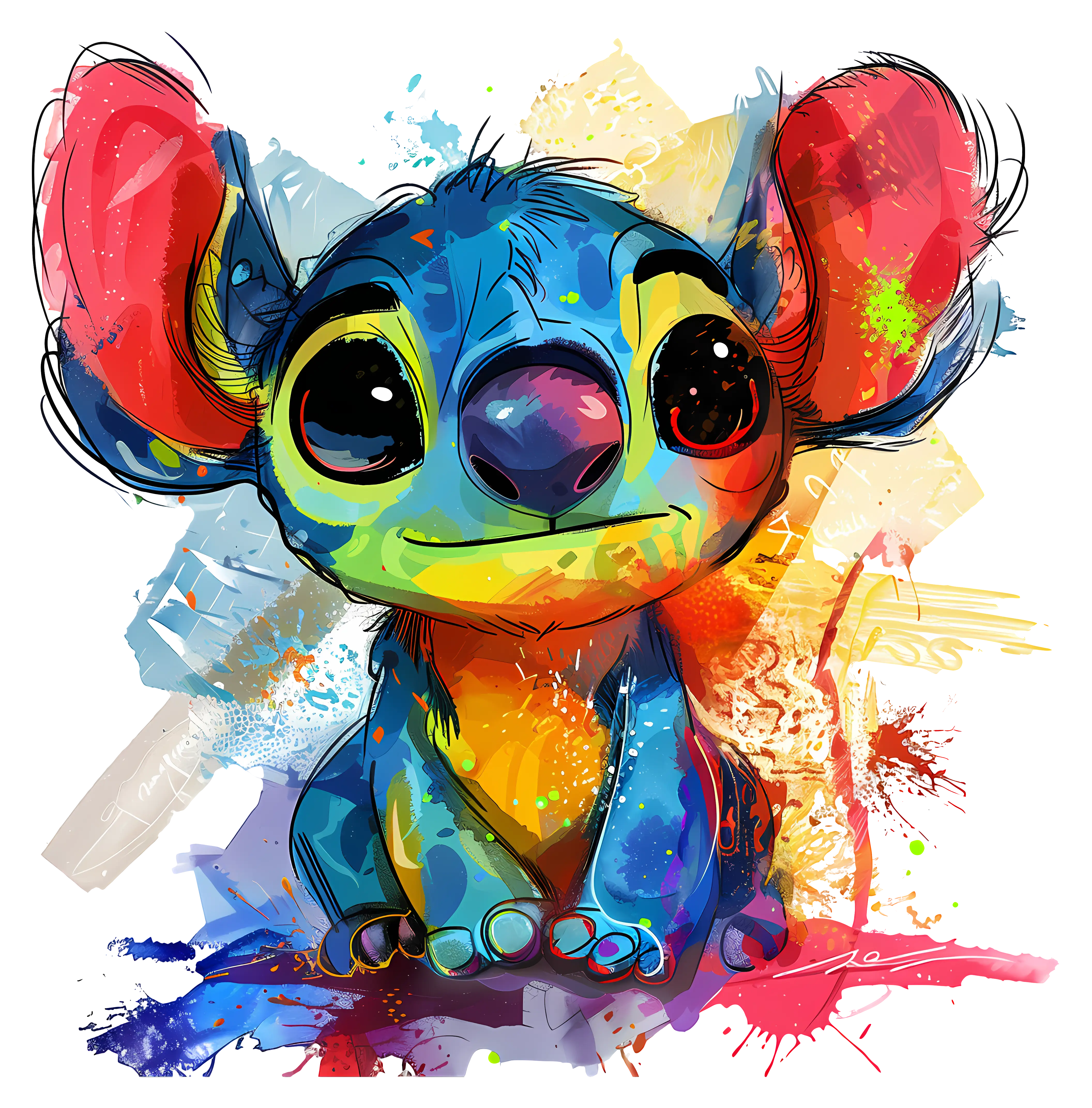 Colorful Cute Cartoon Character
