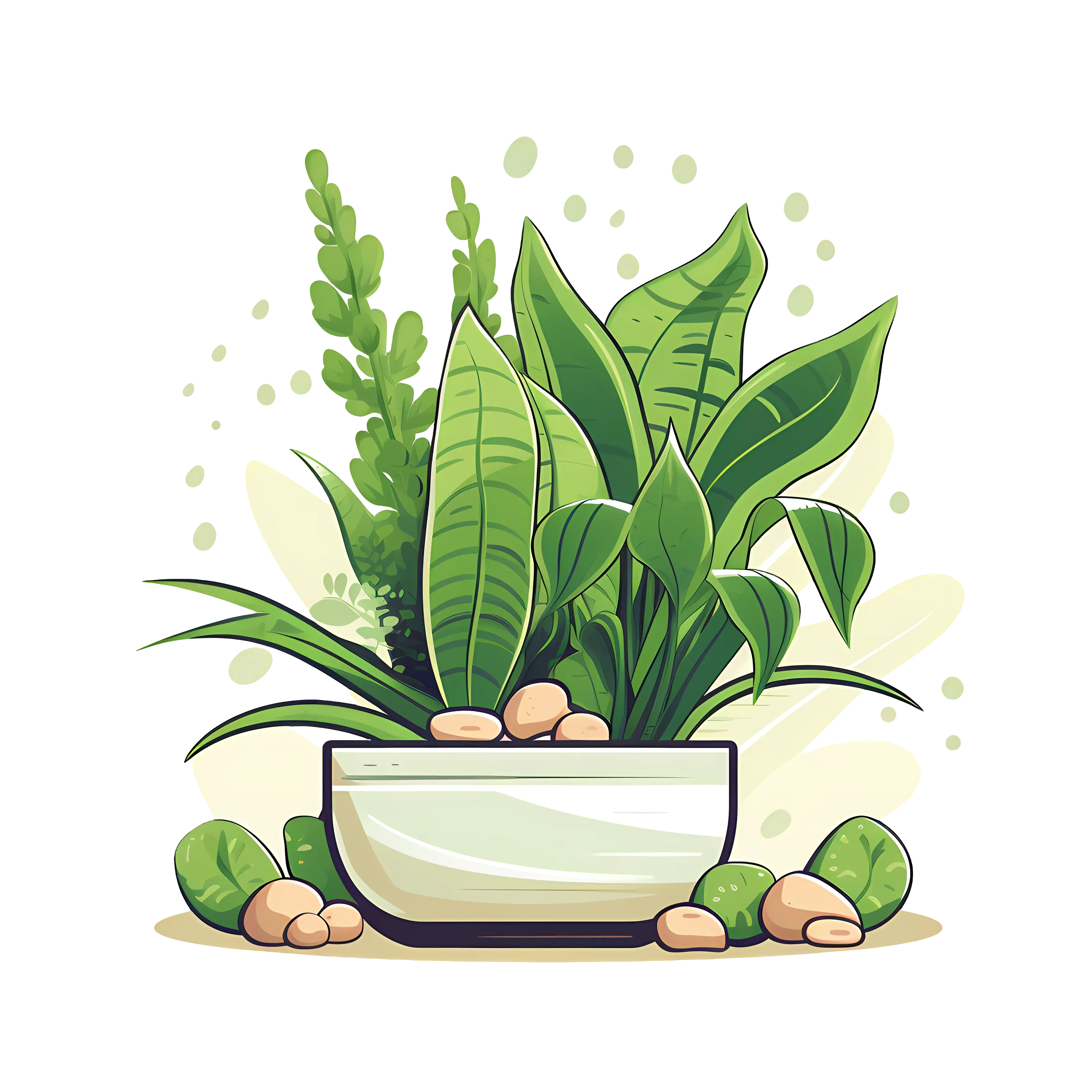 Decorative Indoor Plants in Pot