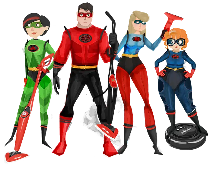 Superhero Family Cartoon