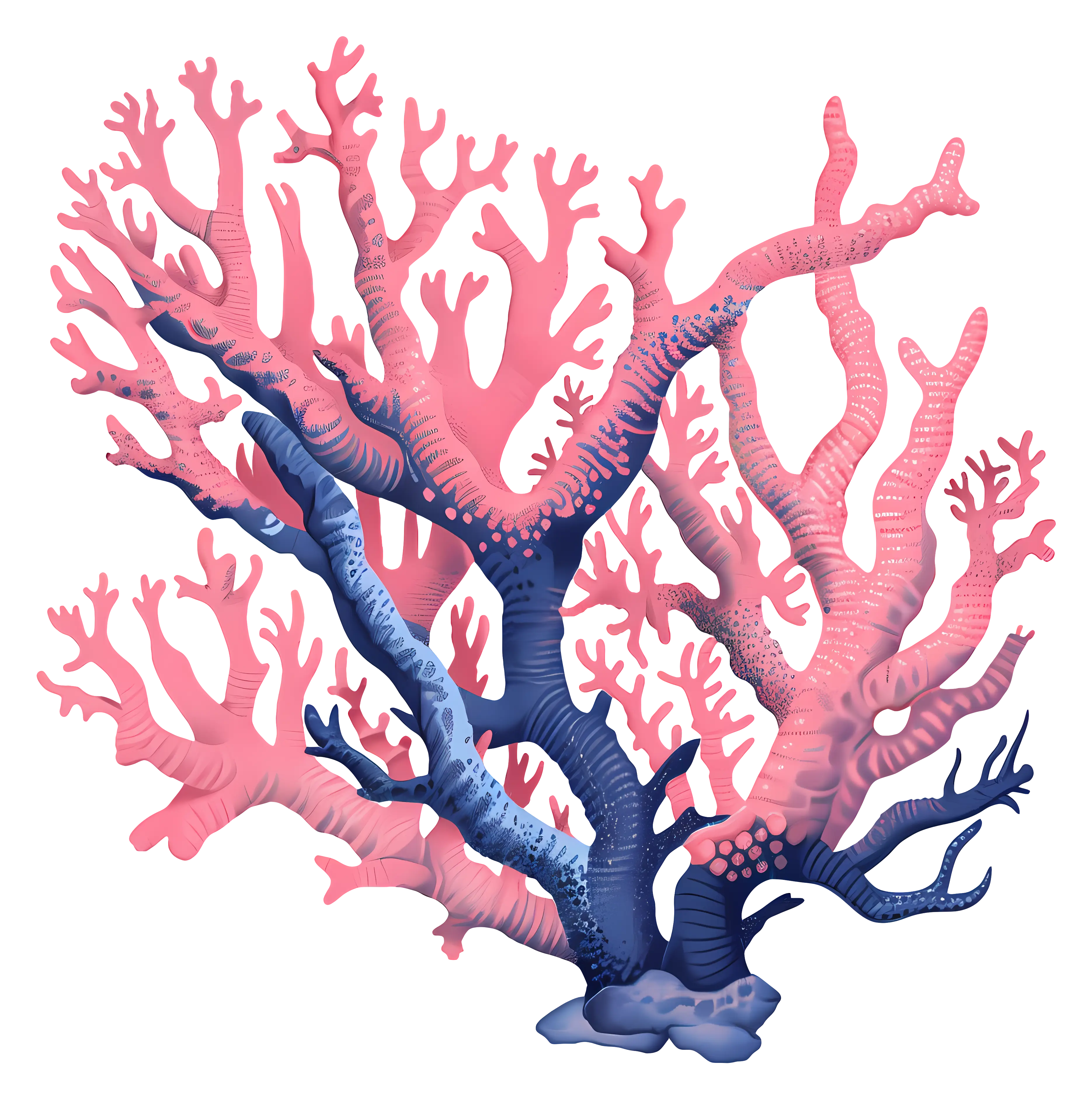 Illustration of Pink Marine Coral