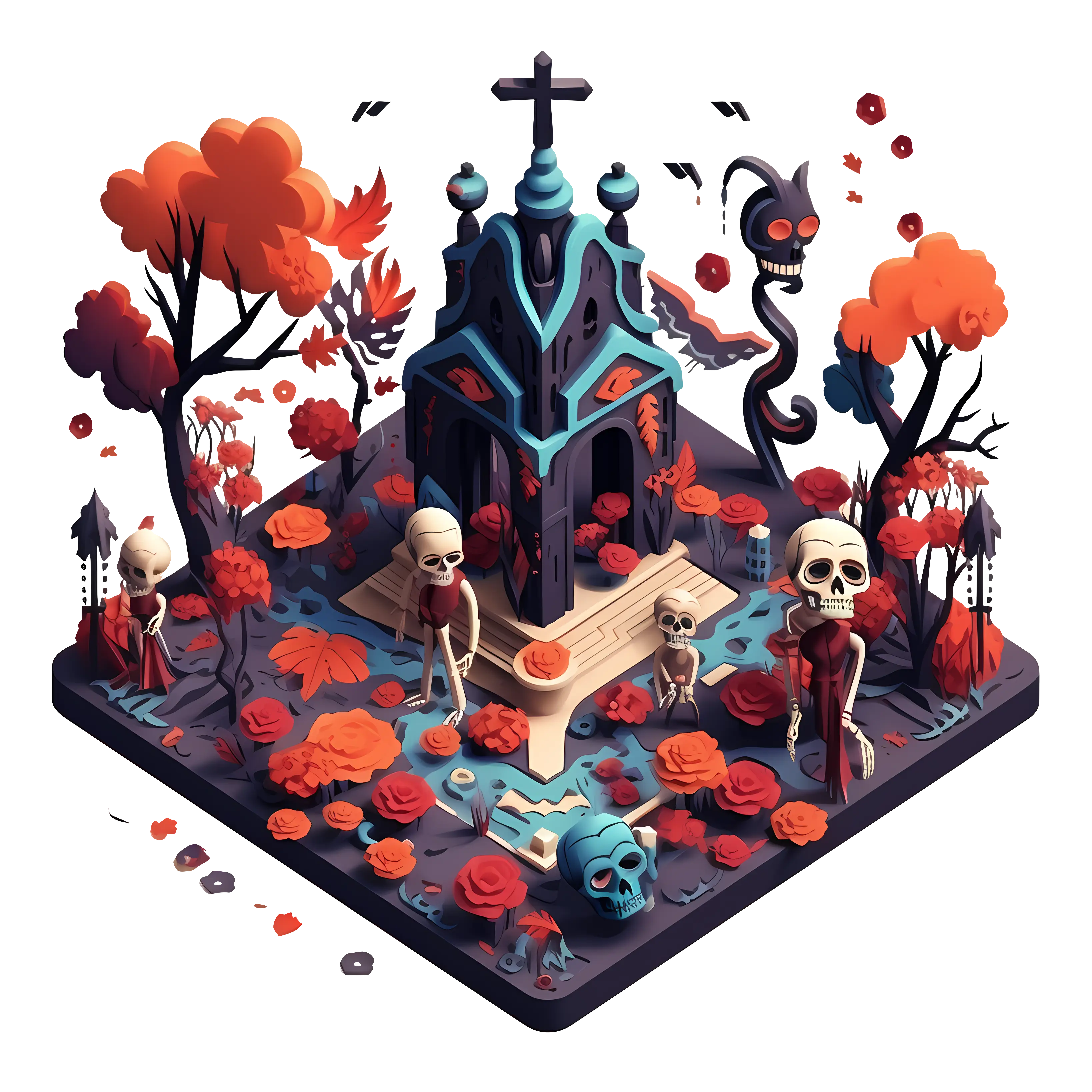 Spooky Haunted House for Halloween