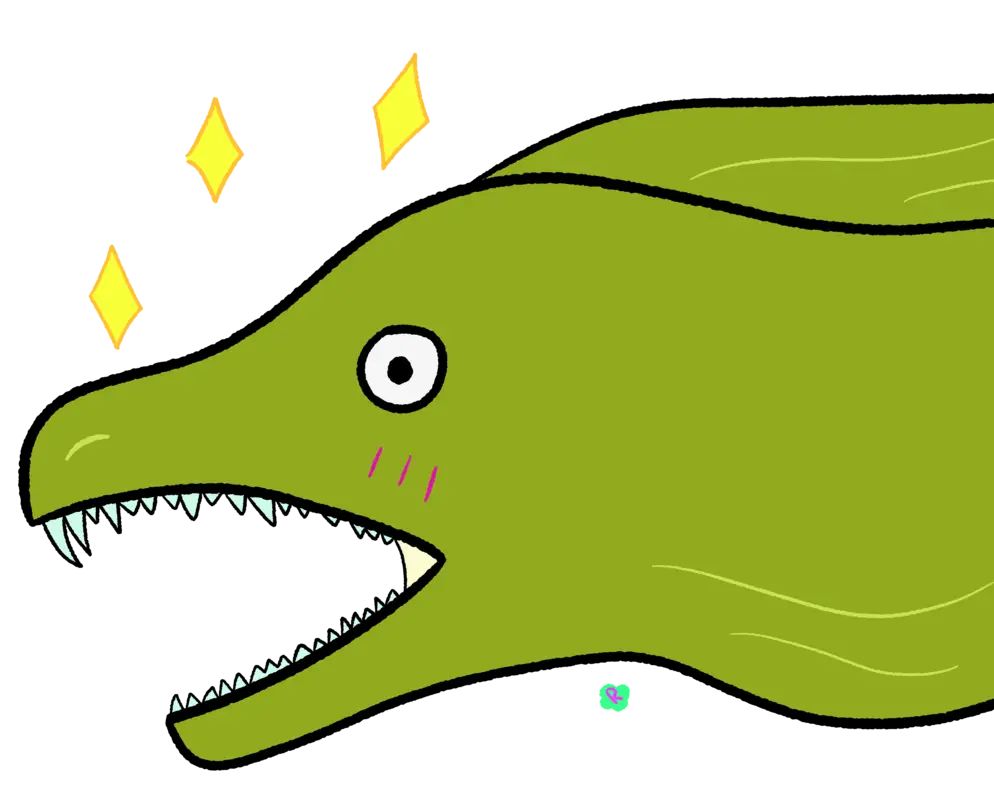 Green Dinosaur with Sharp Teeth