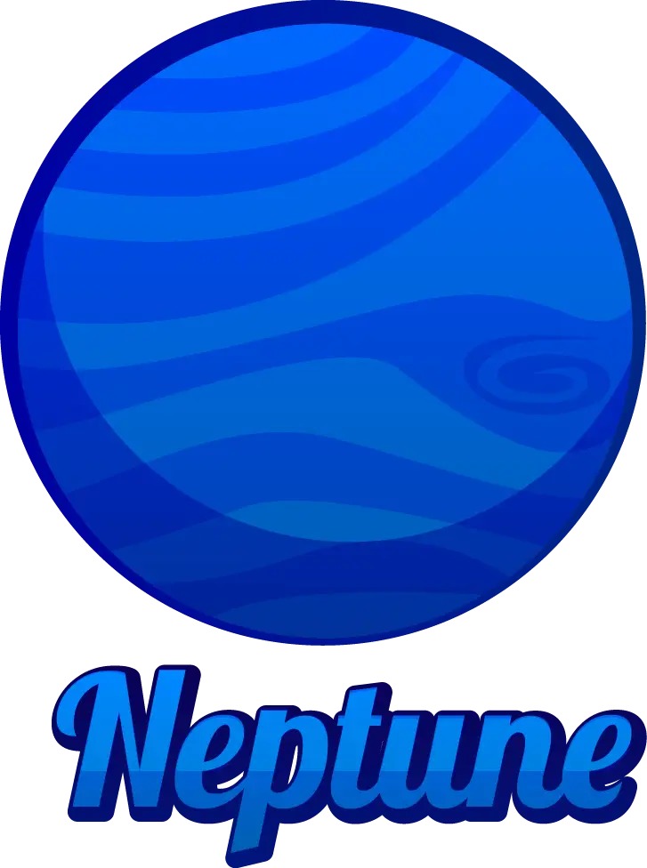 Blue Neptune Planet