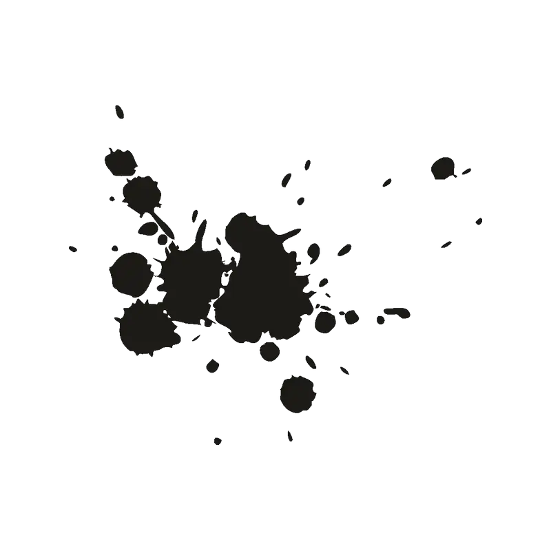 Black Ink Splatter Graphic Element