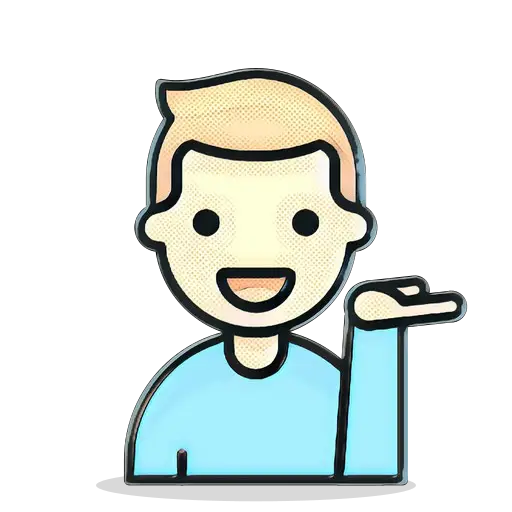 Cartoon Person Smiling Illustration