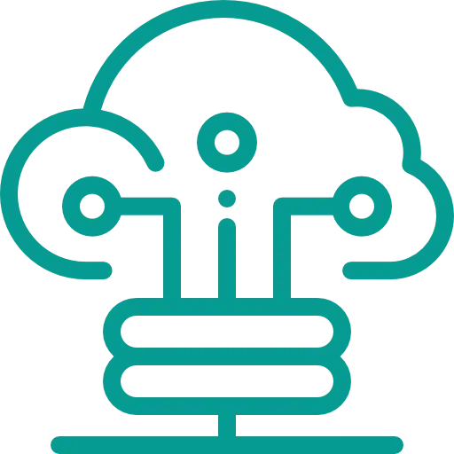 Cloud Technology Icon Illustration