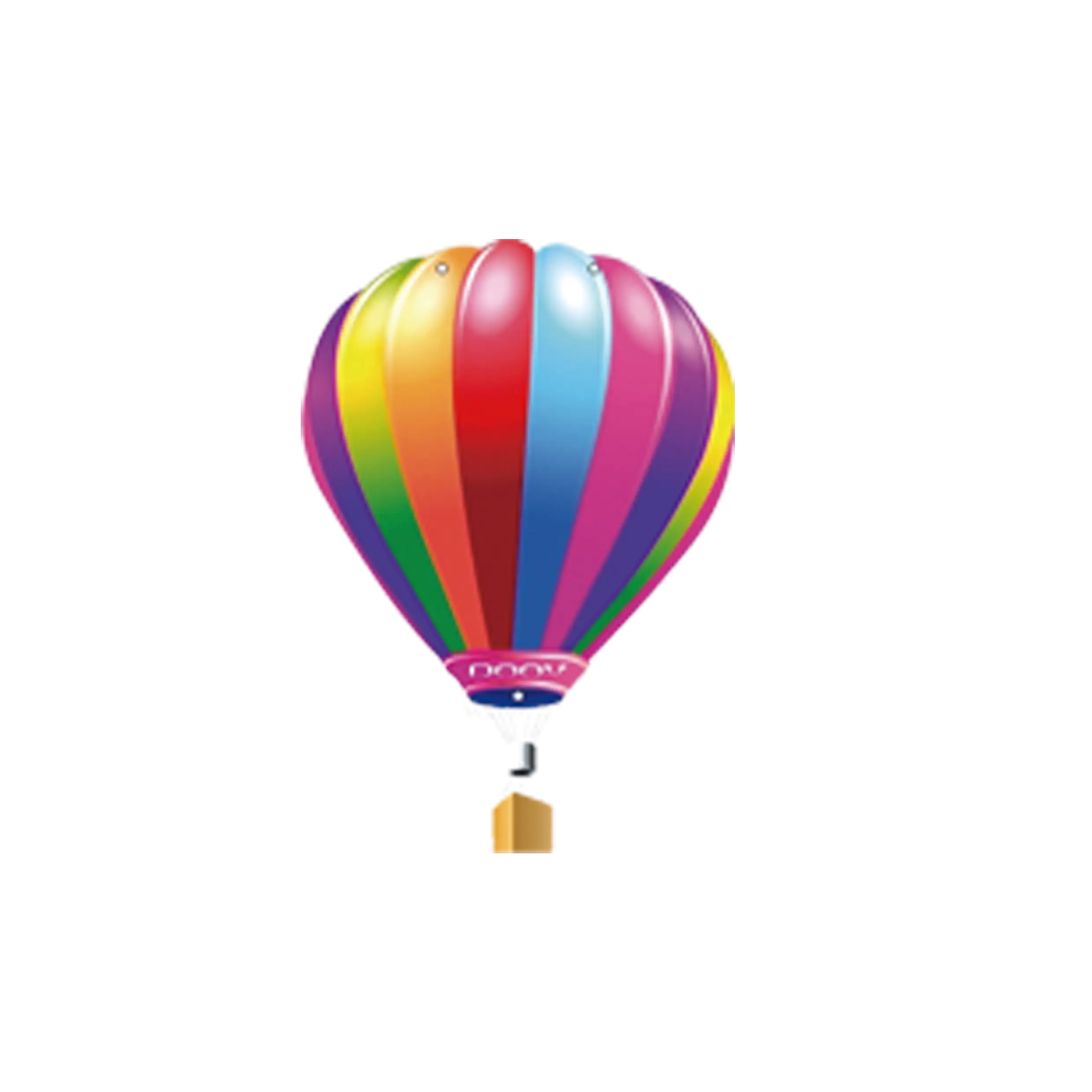 Colorful Hot Air Balloon Illustration