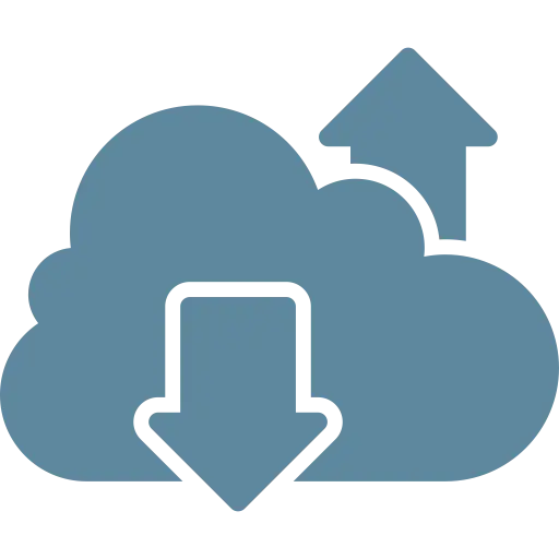 Cloud Upload and Download Icon
