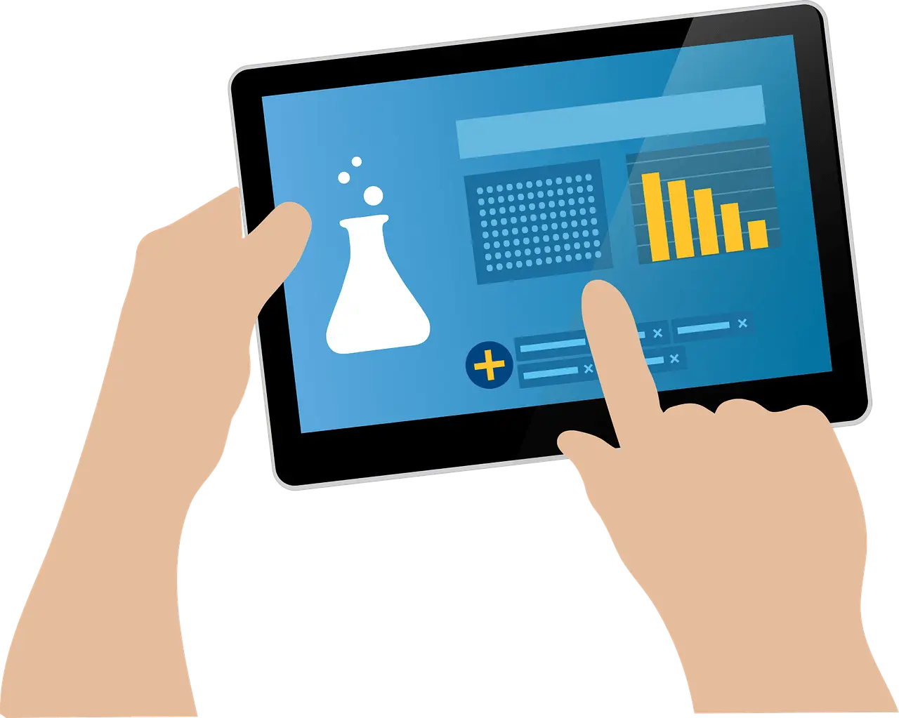 Tablet with Data Analysis