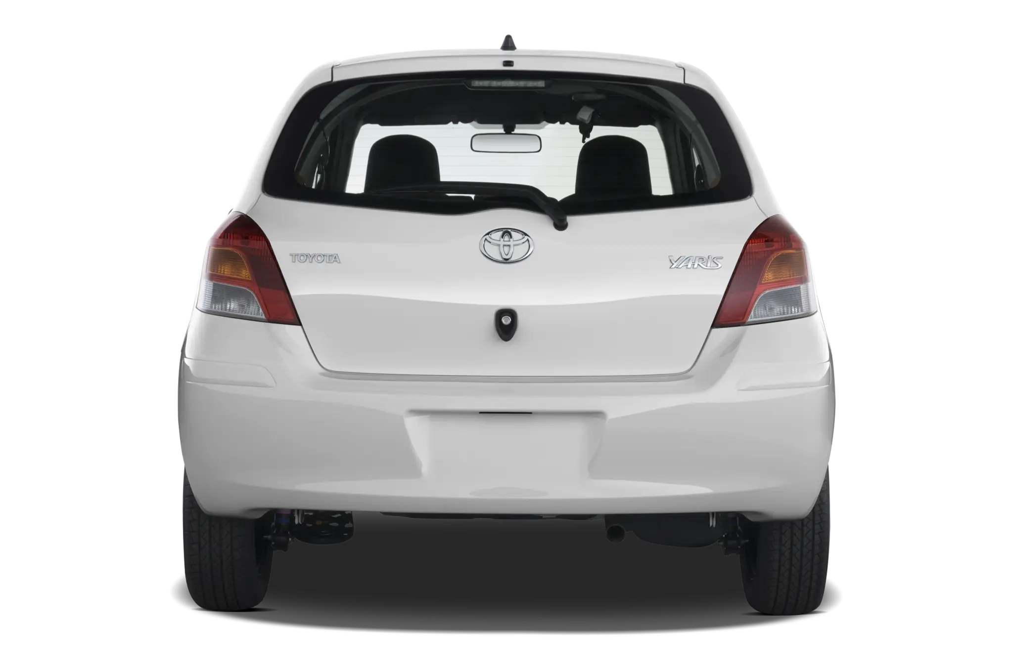 White Car Rear View