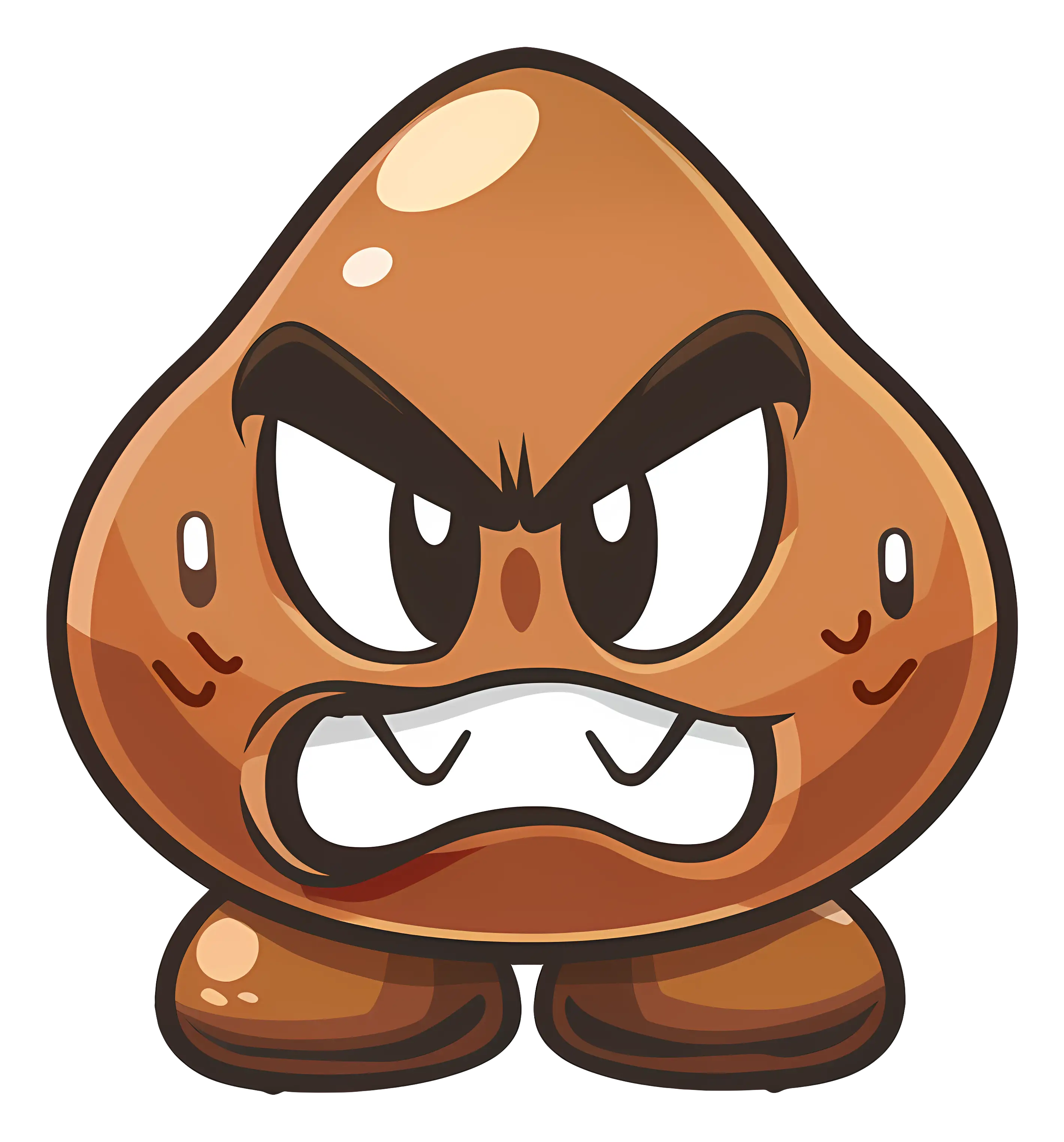 Angry Expression Cartoon Character