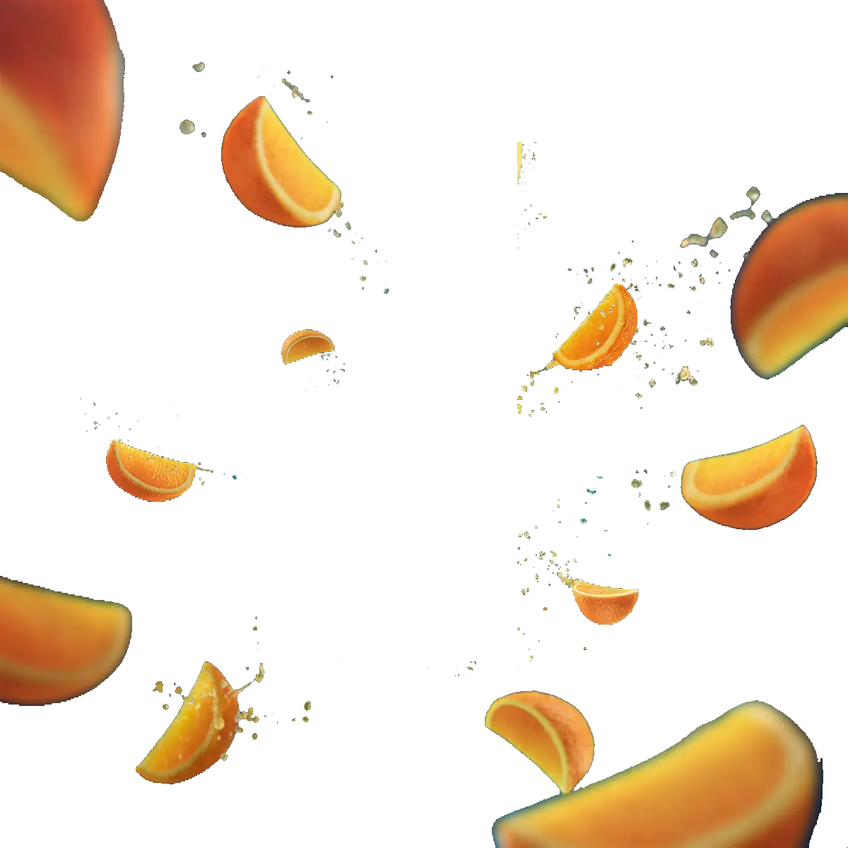 Flying Orange Slices