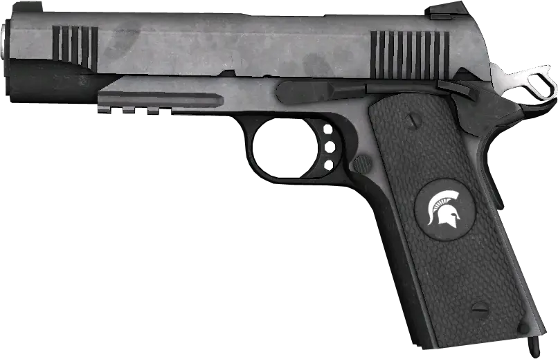 Black Handgun Illustration