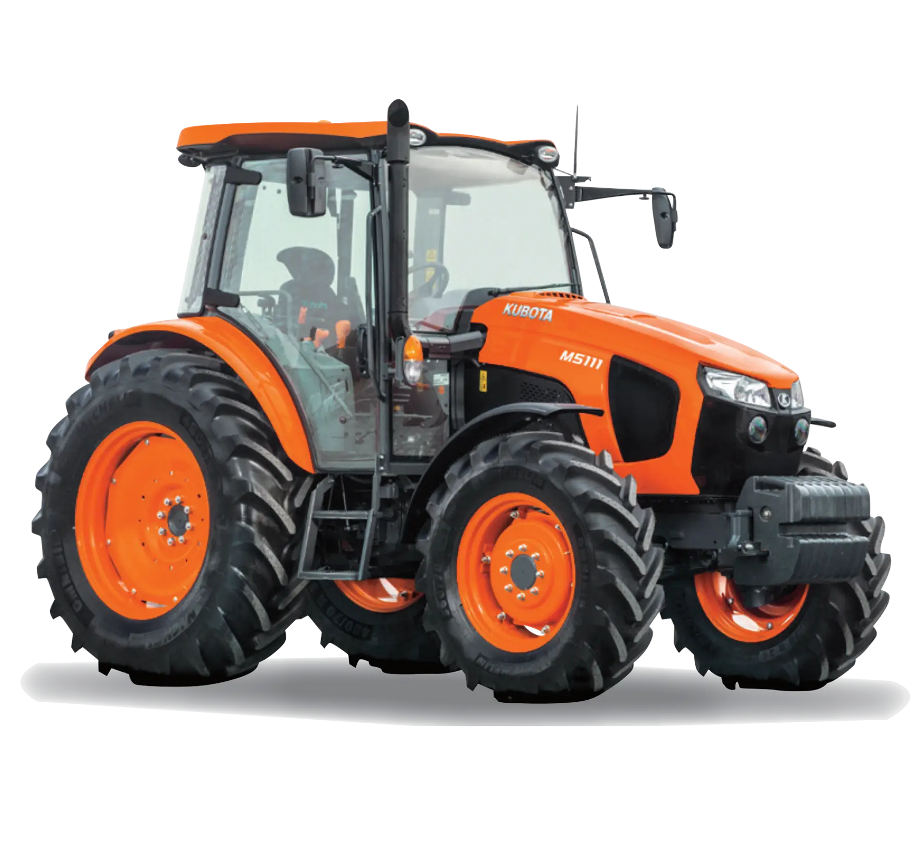 Bright Orange Tractor for Farming Tasks