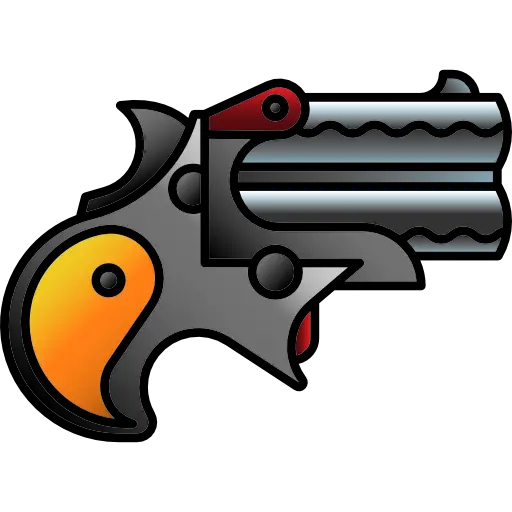 Cartoon-Style Toy Revolver