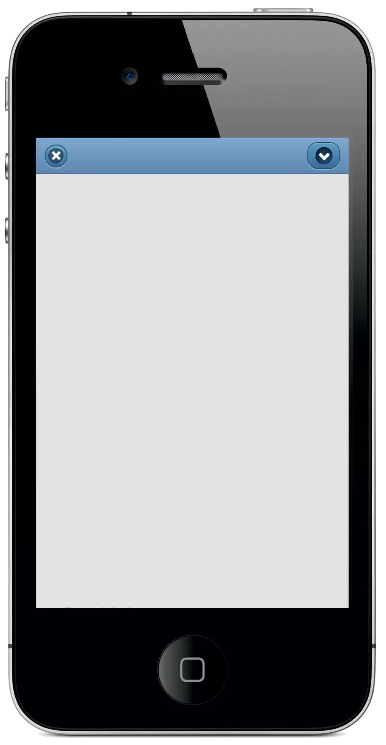Black Smartphone with Minimal Screen Display