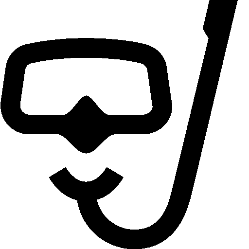 Snorkel Mask Icon for Diving