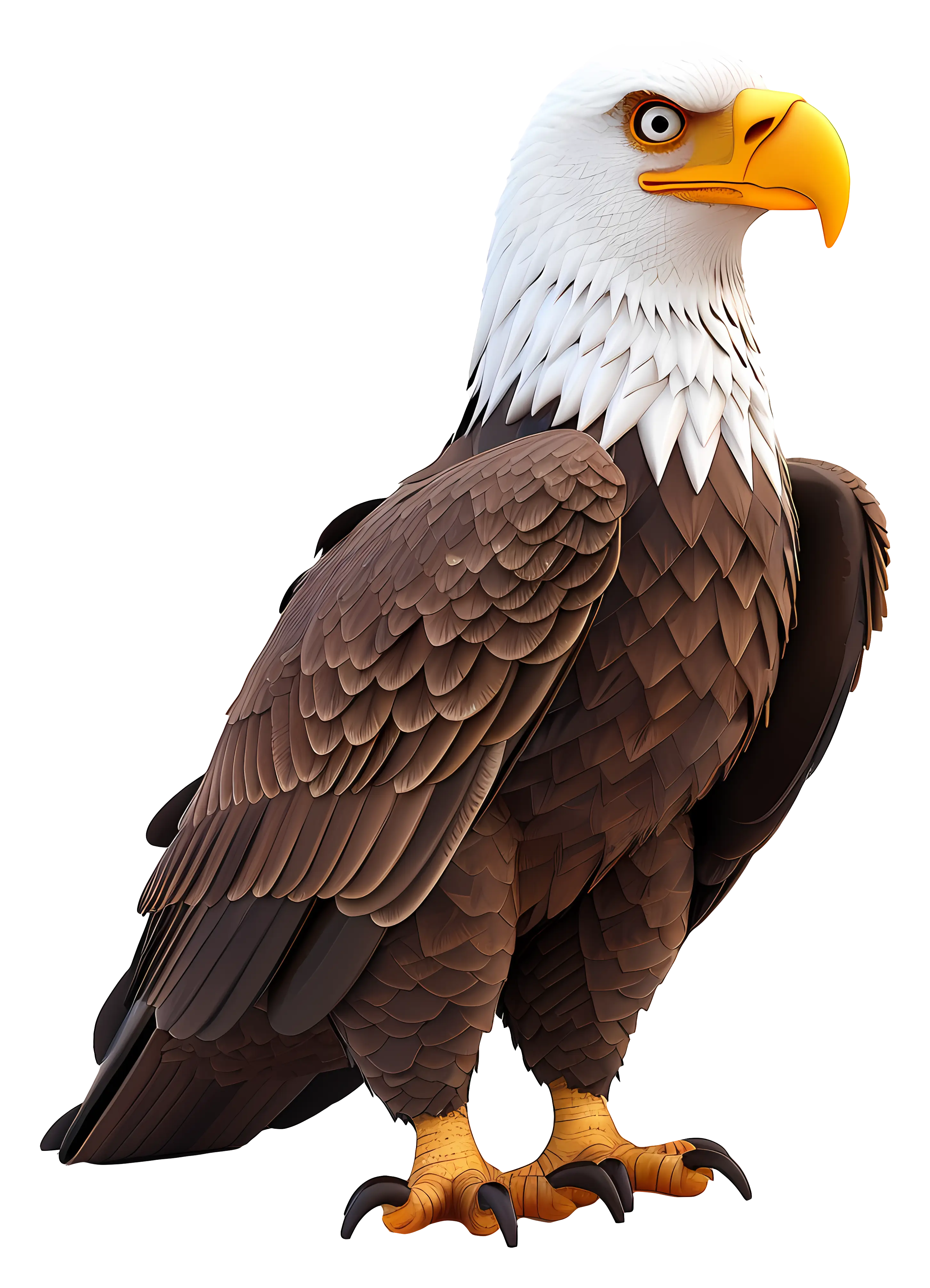 Majestic Bald Eagle Illustration
