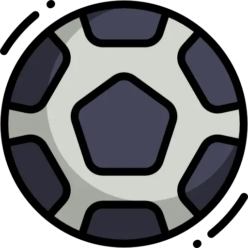 Illustrated Soccer Ball for Sports Concept