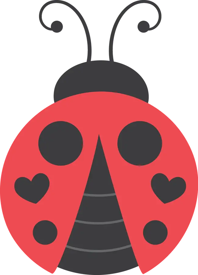 Cute Ladybug Cartoon Illustration
