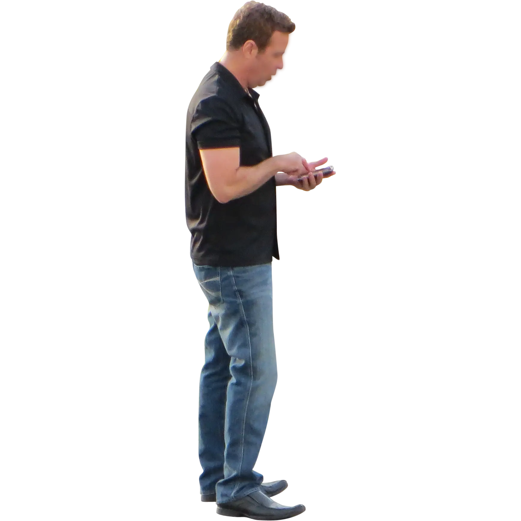 Man Using Phone