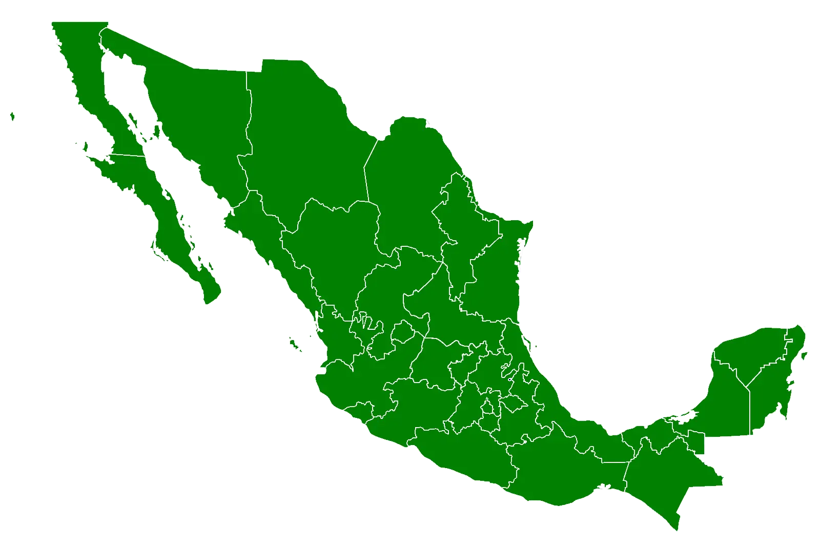 Green Map of Mexico