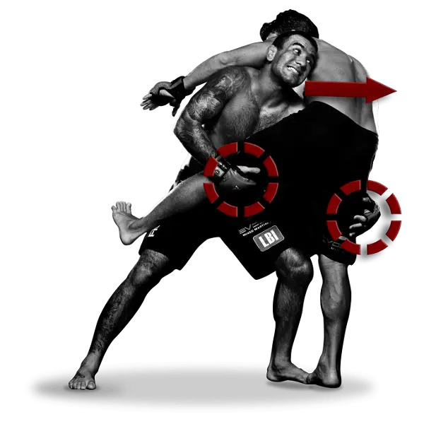 MMA Fighters Grappling