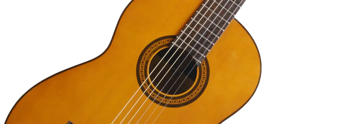 Wooden Classical Guitar Close-Up