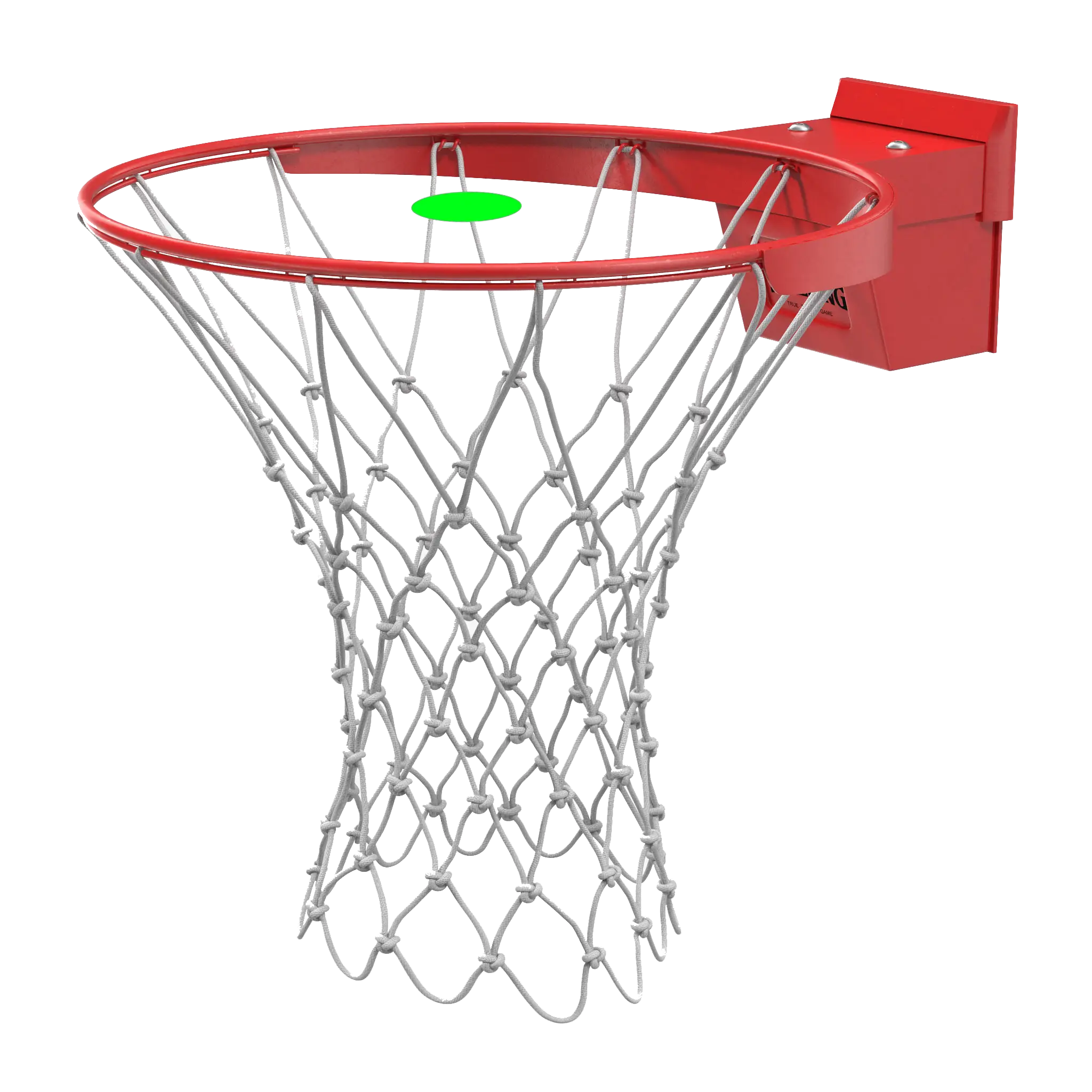 Red Basketball Hoop with Metal Net