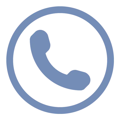Blue Phone Icon for Communication