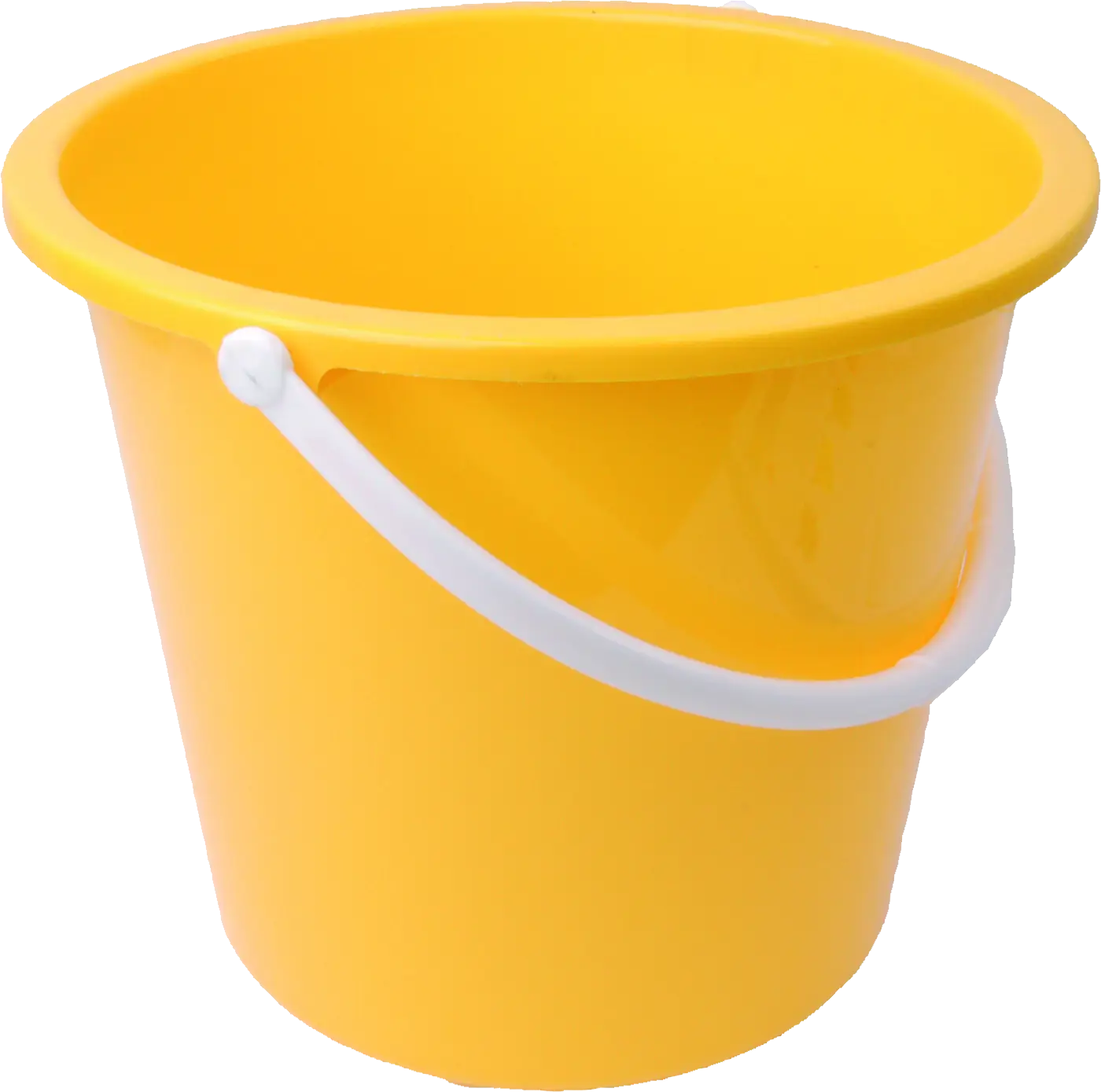 Yellow Plastic Bucket with Handle